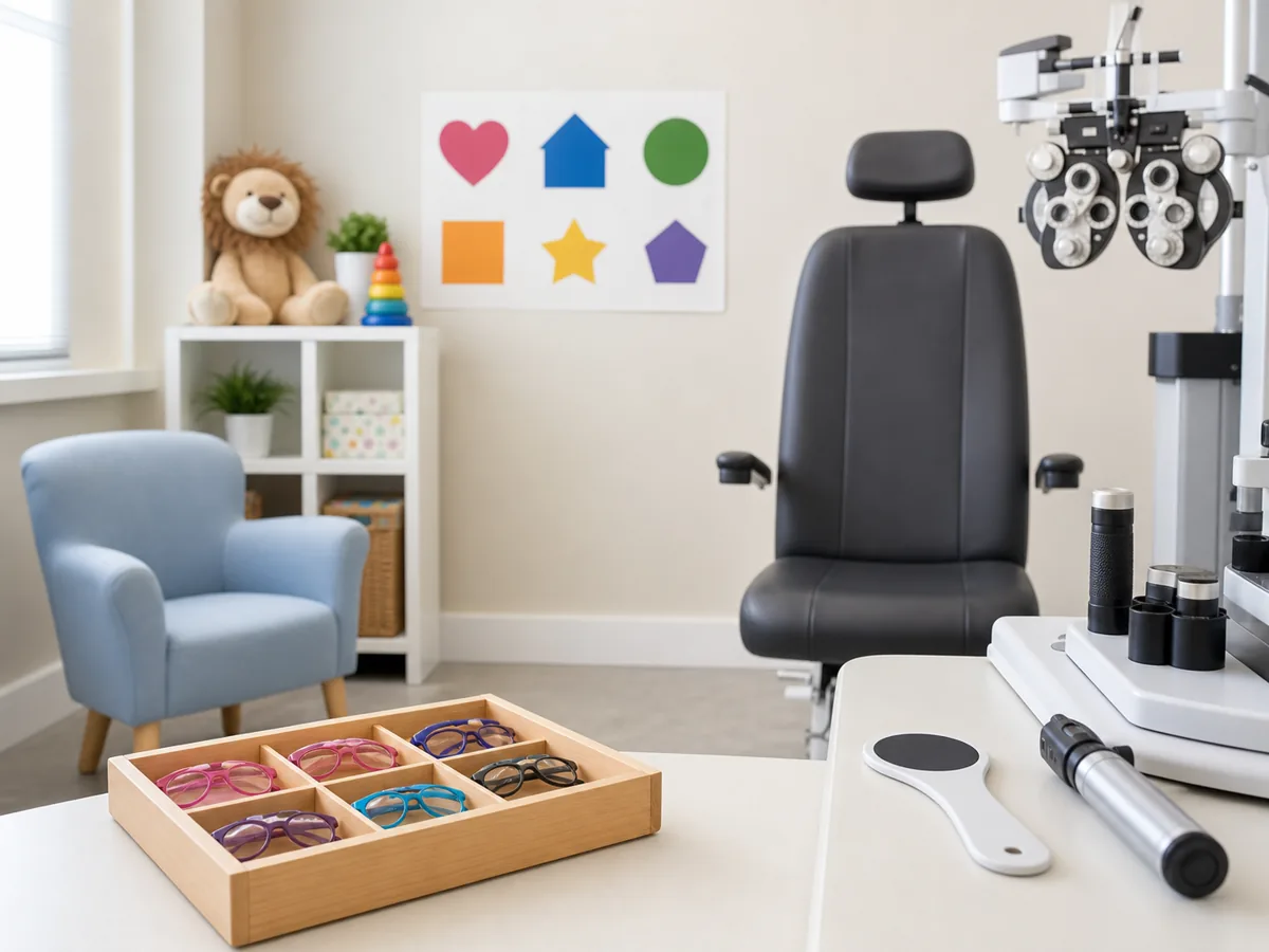 ClearView optical shop with a display of designer frames