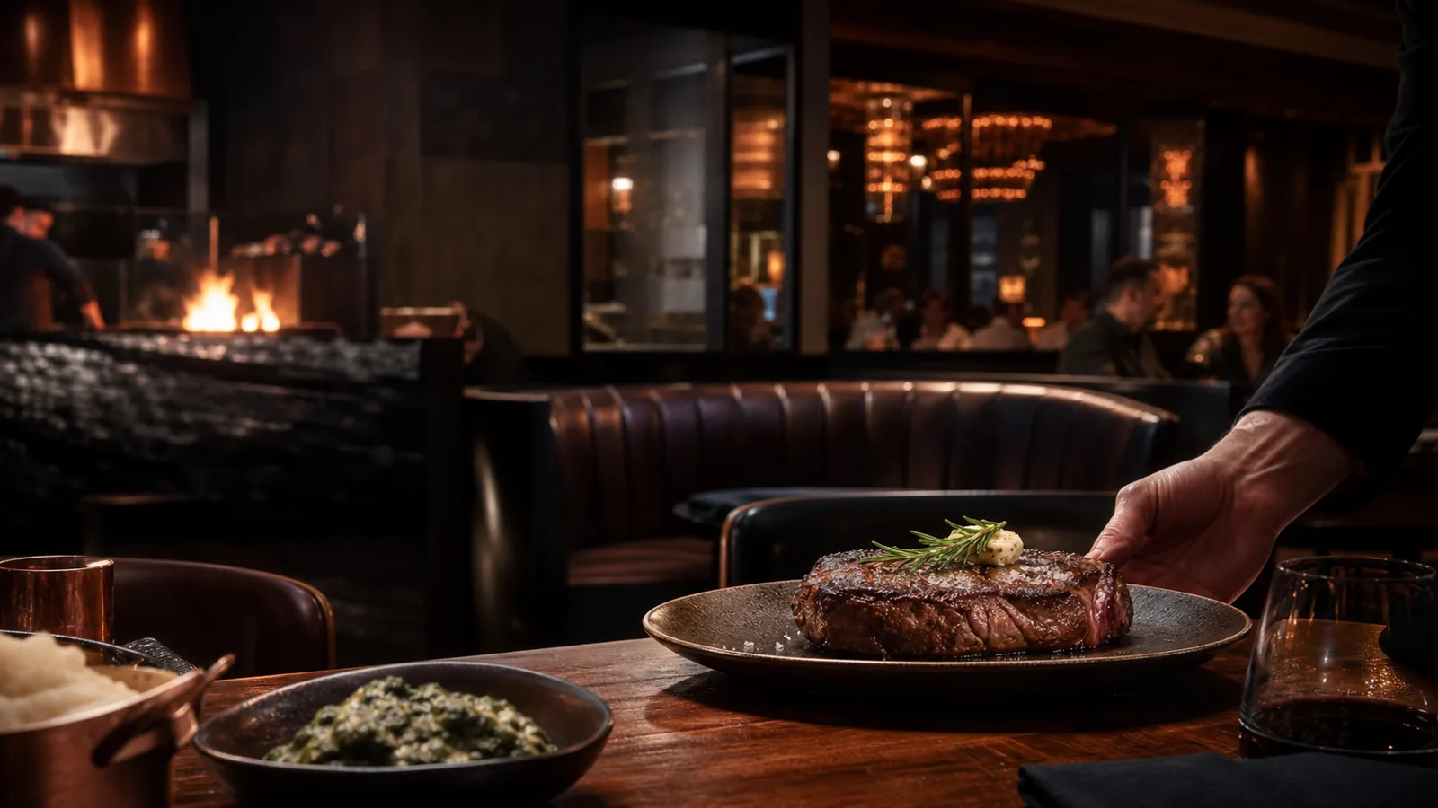 Ember & Oak Steakhouse website preview