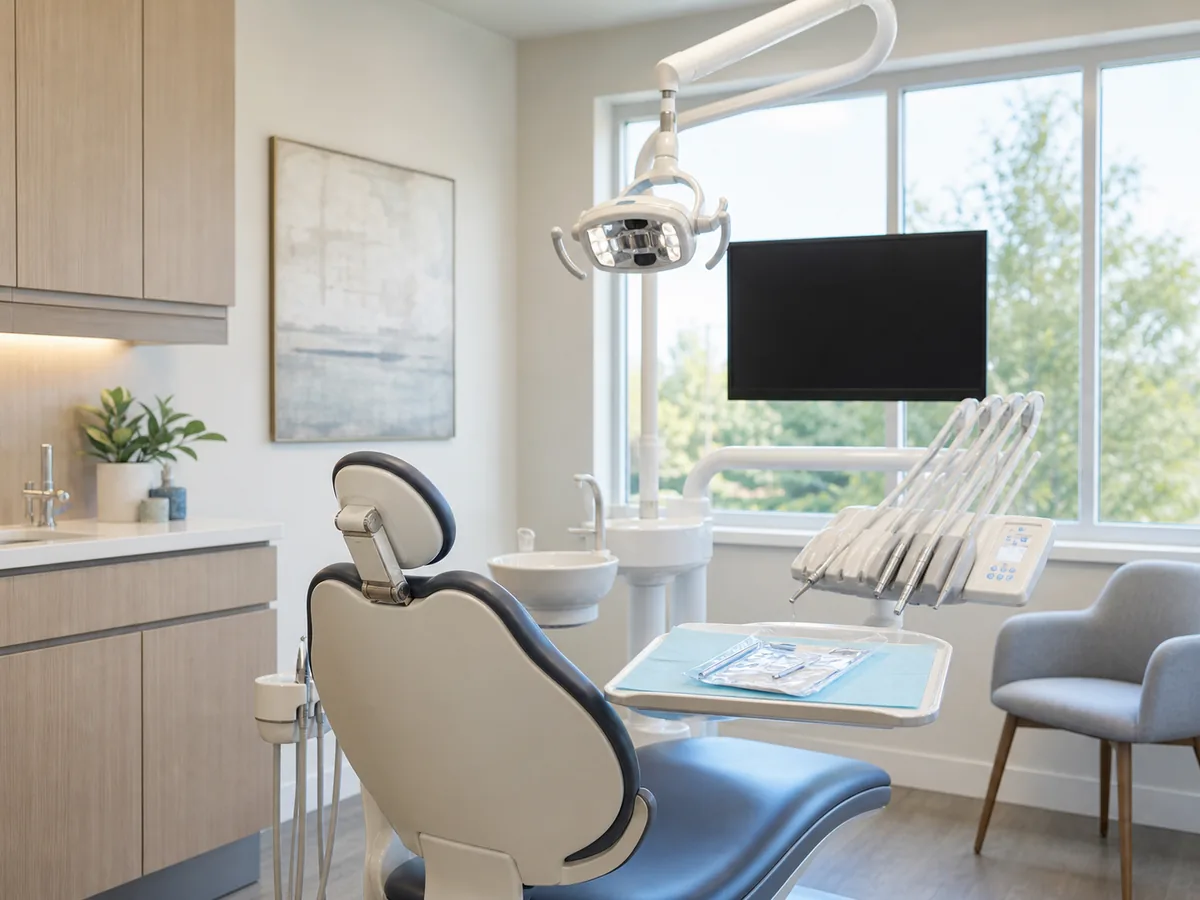 Friendly Lakeview dentist talking with a patient