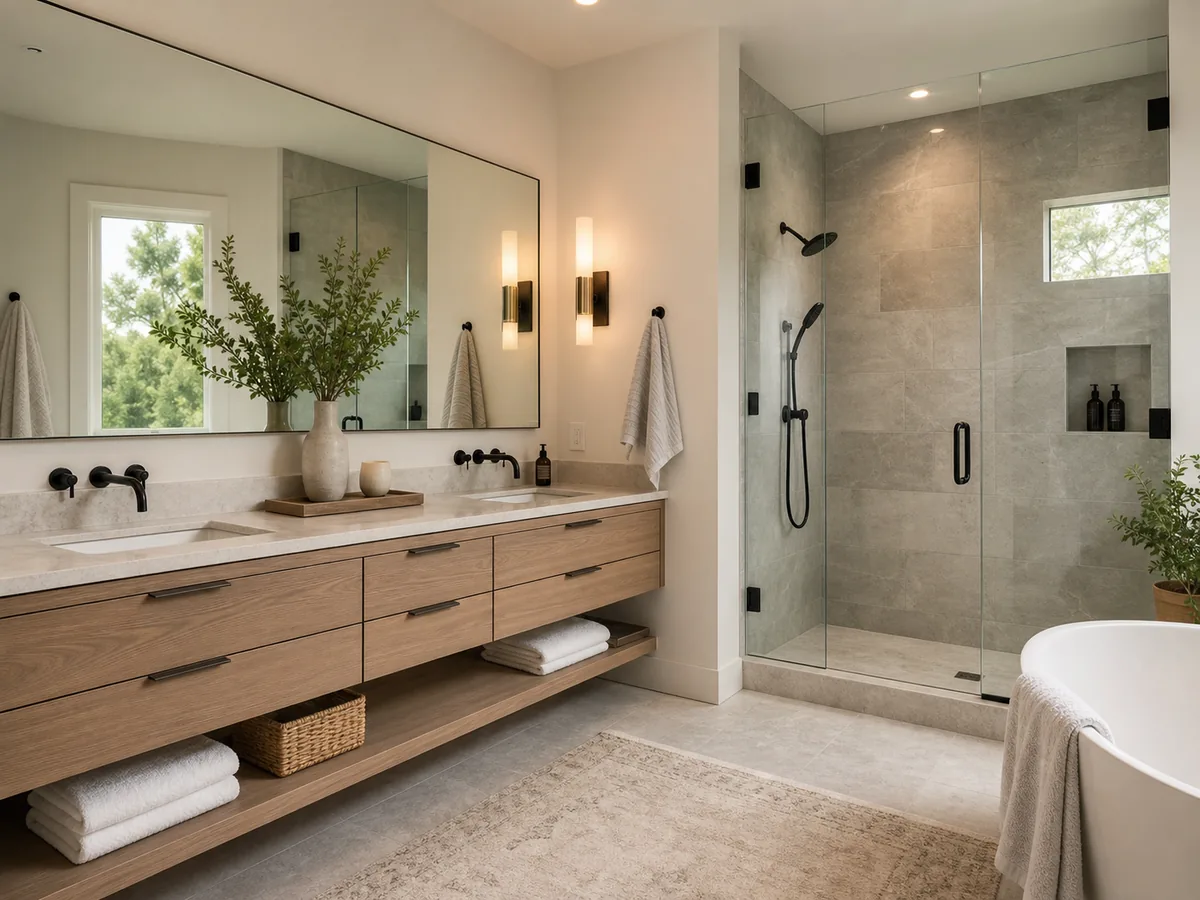 Elegant remodeled bathroom by Miami Kitchen Remodeling