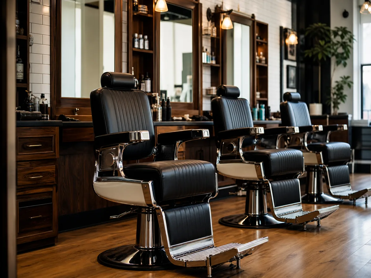Northside Barbers shop interior with classic chairs