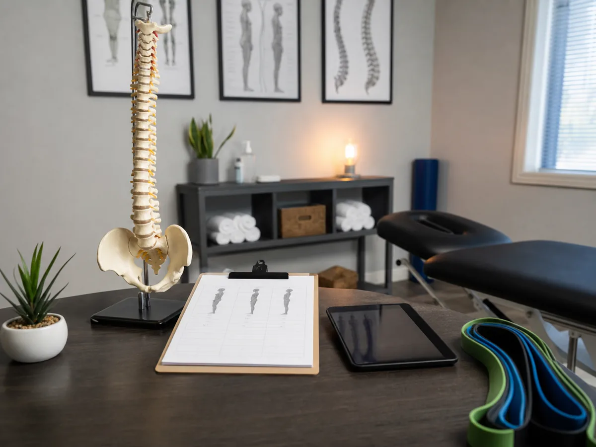 Peak Chiropractic doctor explaining a treatment plan