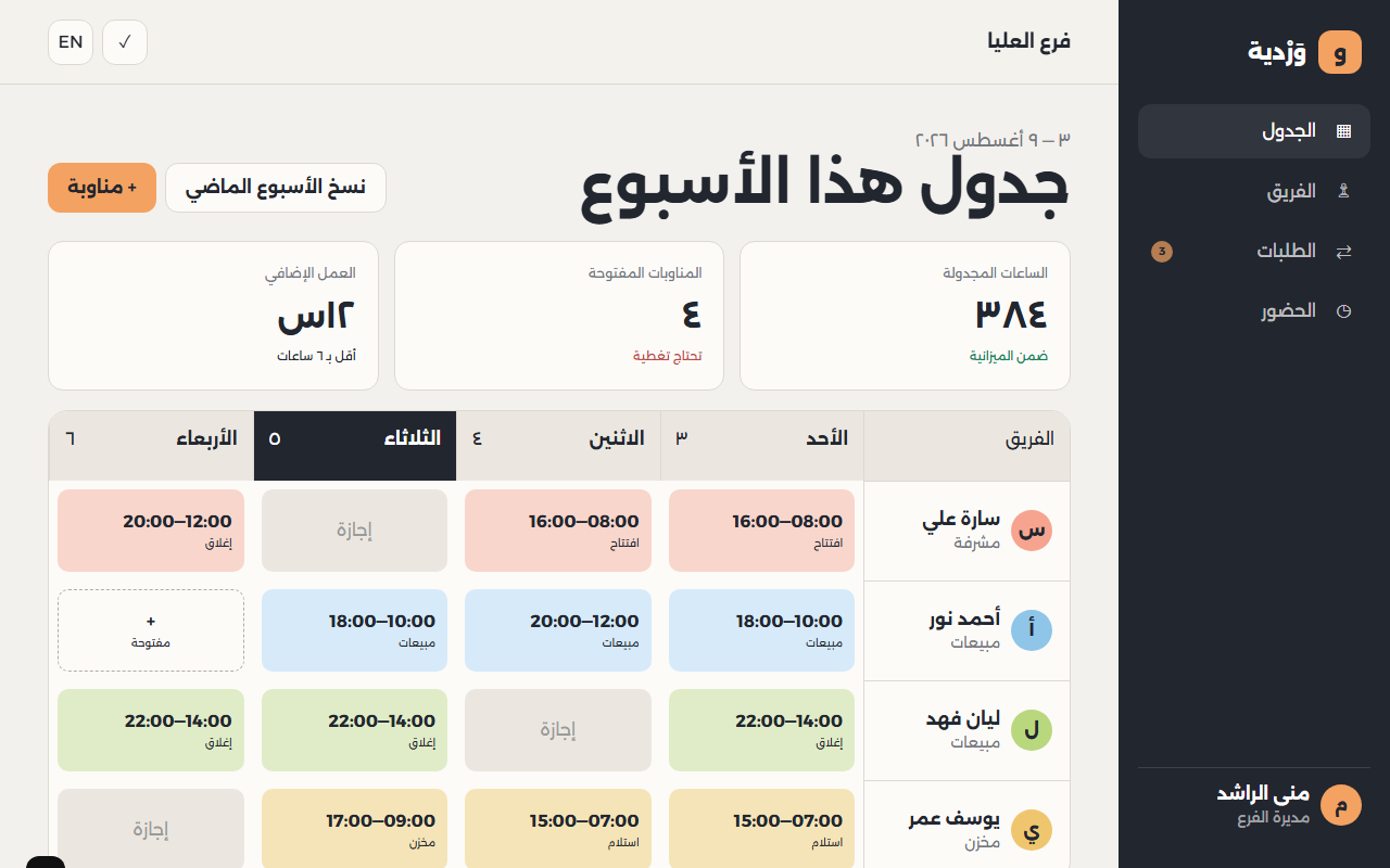 وَرْدية | Wardiya website preview