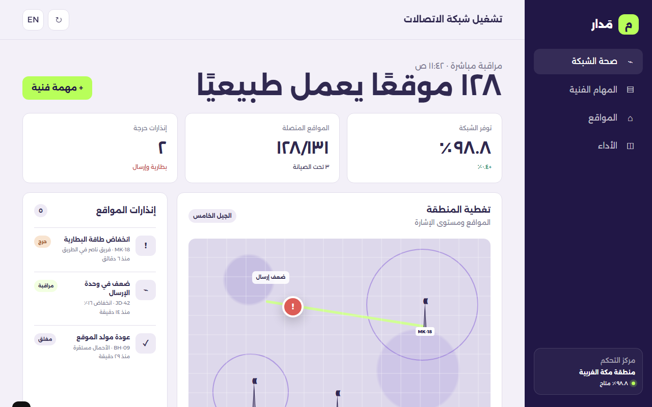 مَدار | Madar website preview