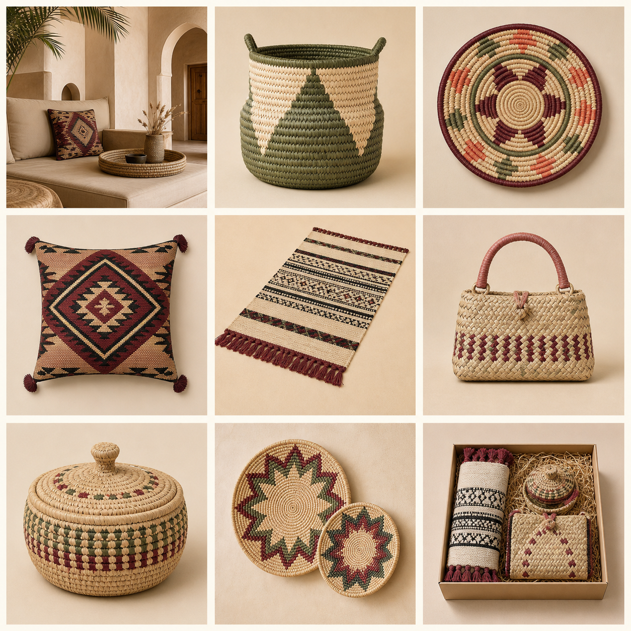 خُوص ونَسْج | Khoos & Nasj website preview