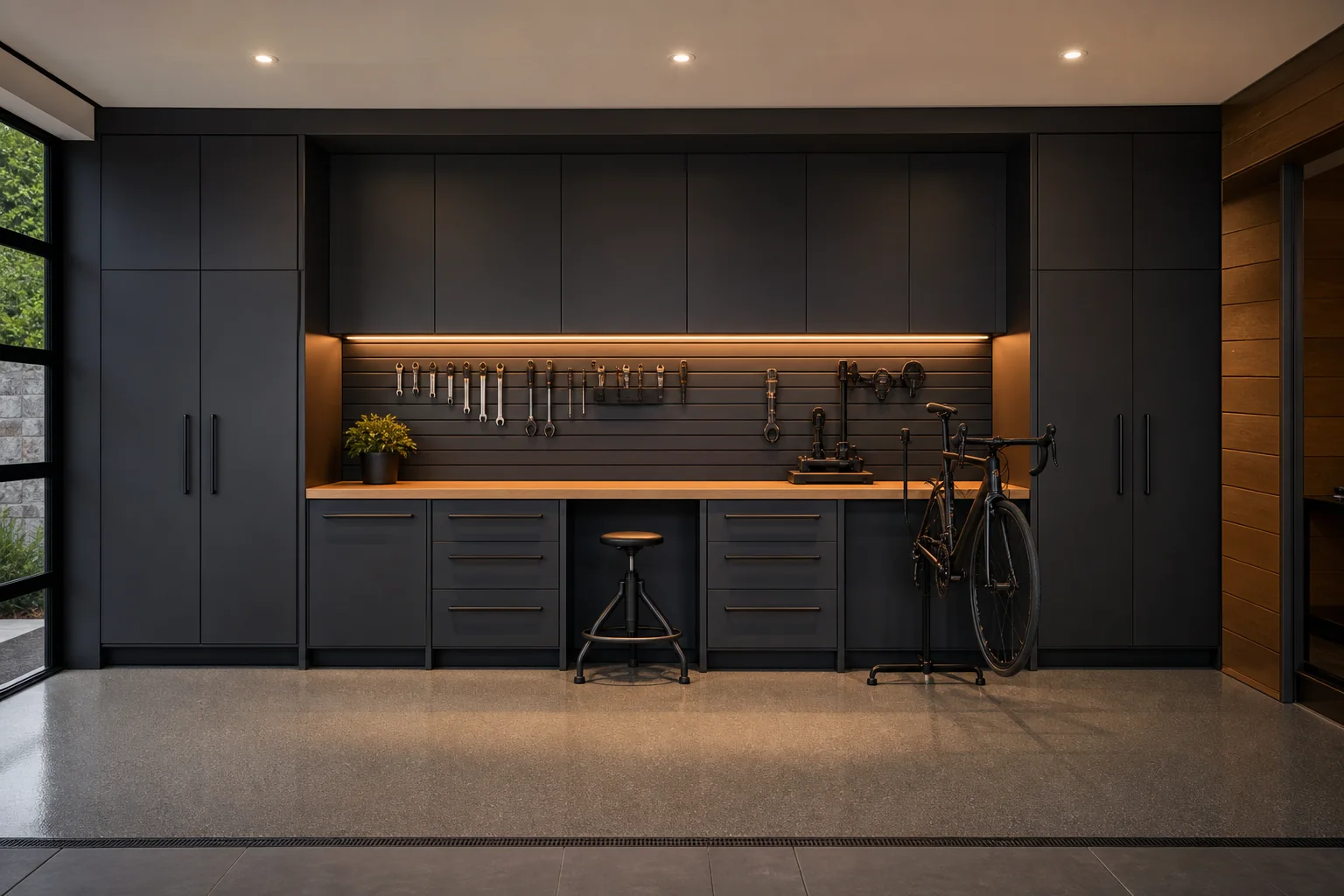 Custom storage — Floor to ceiling